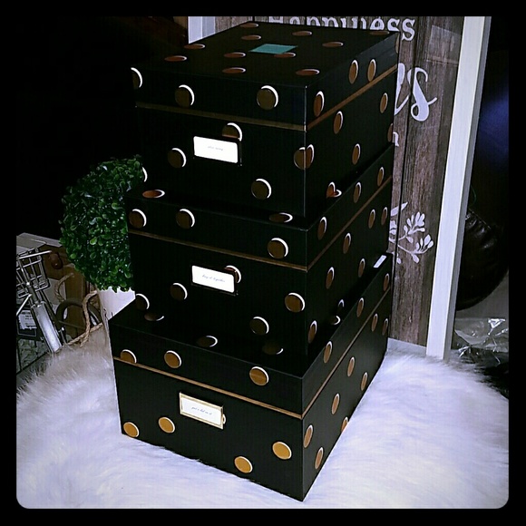 Kate spade nesting boxes scattered dots set - Picture 1 of 5